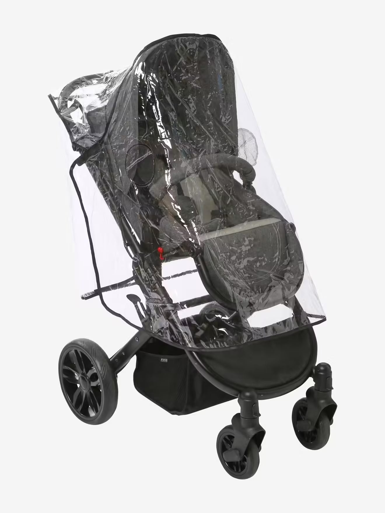 Universal Pushchair Rain Cover – Waterproof Stroller Rain Shield – Clear Transparent