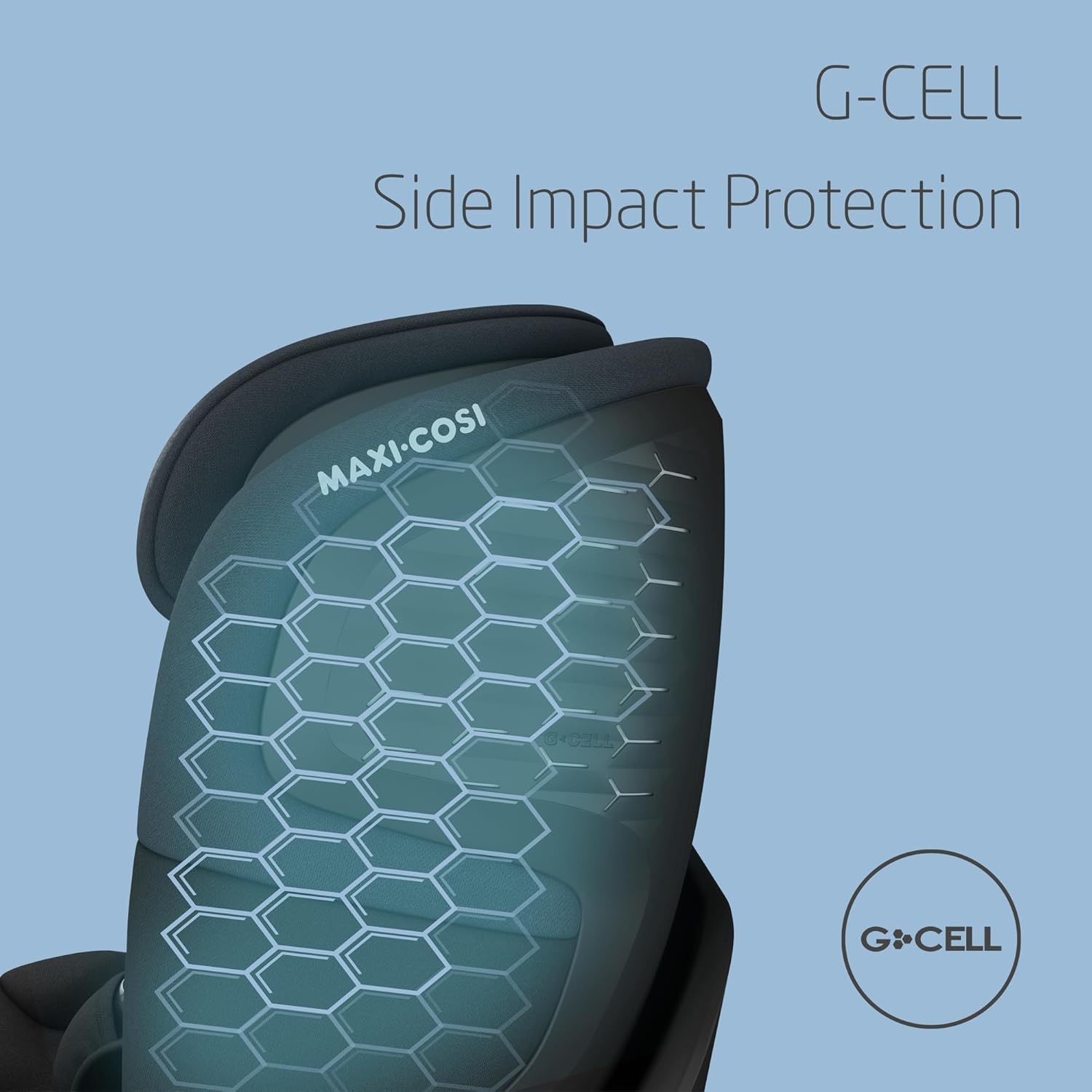 Maxi-Cosi Emerald S i-Size 360 Swivel Baby Car Seat, Isofix 0–12 Years, Rear-Facing, 4 Recline Positions, G-Cell Protection – Tonal Black